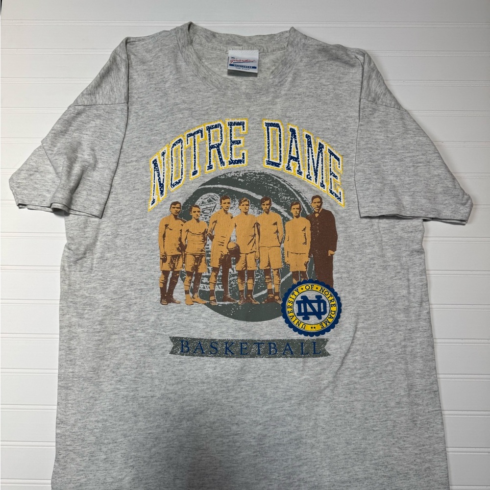 Gray Notre Dame Basketball T-Shirt